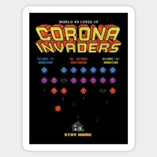 The Corona Invaders Sticker